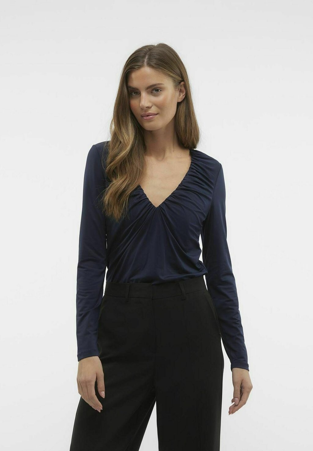 

Рубашка с длинным рукавом Vero Moda, цвет navy blazer