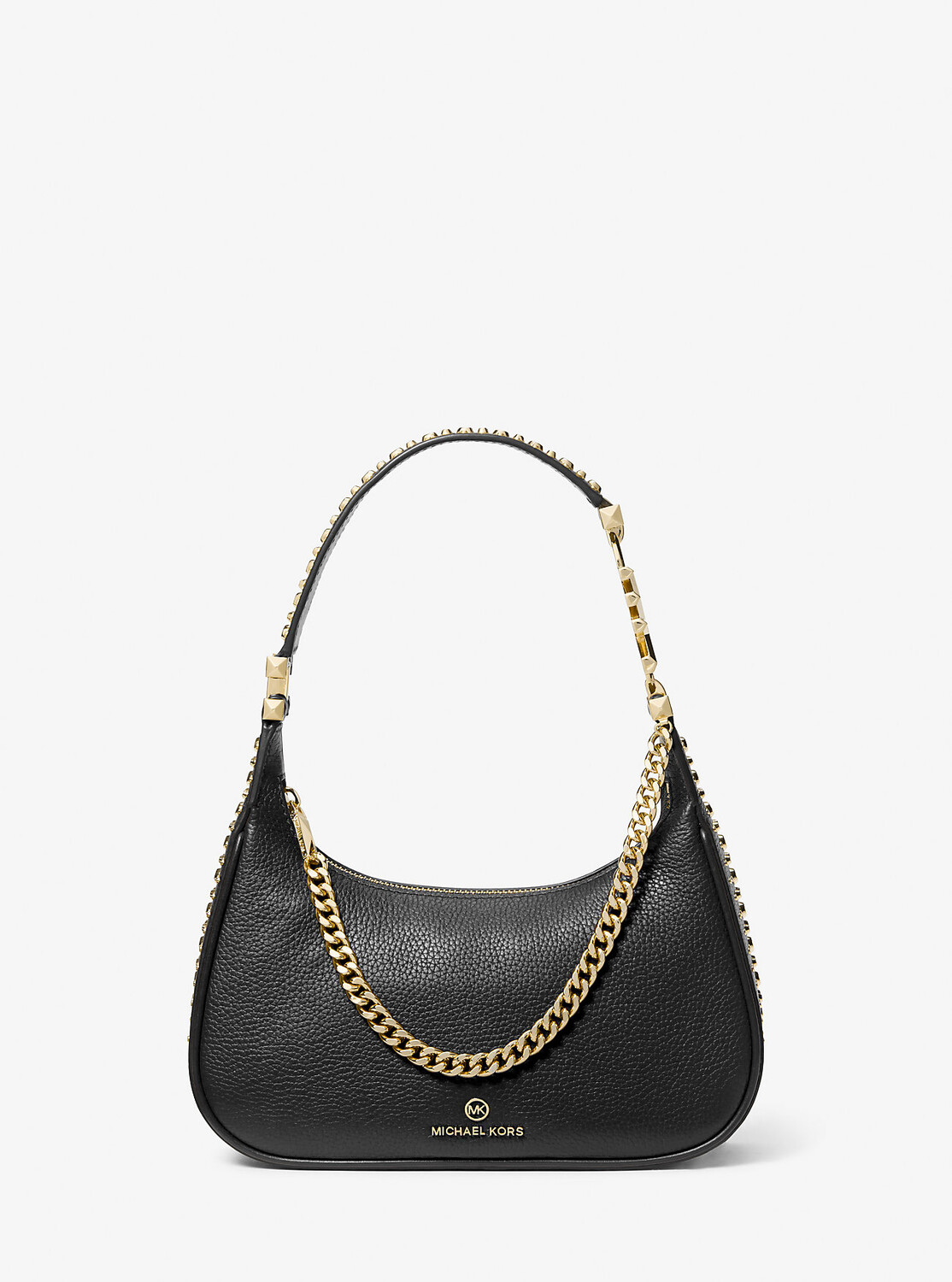 

Маленькая сумка через плечо Piper из шагреневой кожи Michael Kors, черный