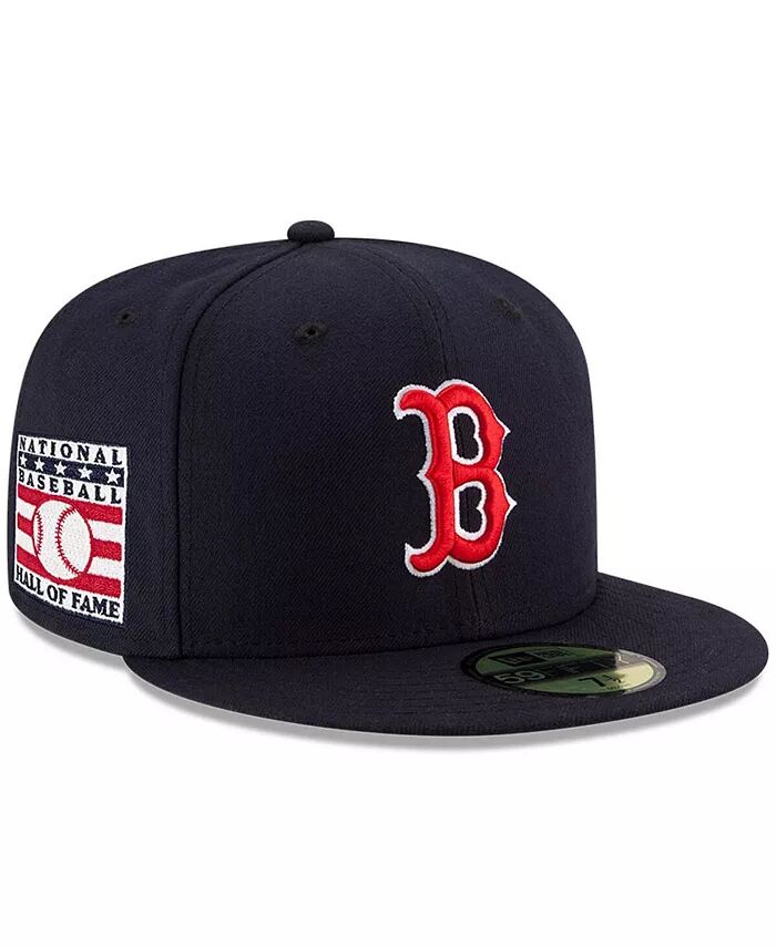 

Мужская темно-синяя бейсболка Boston Red Sox National Baseball Fame 59FIFTY приталенная кепка New Era, синий