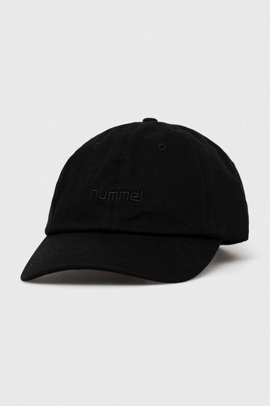 Хлопковая бейсболка Hummel, черный