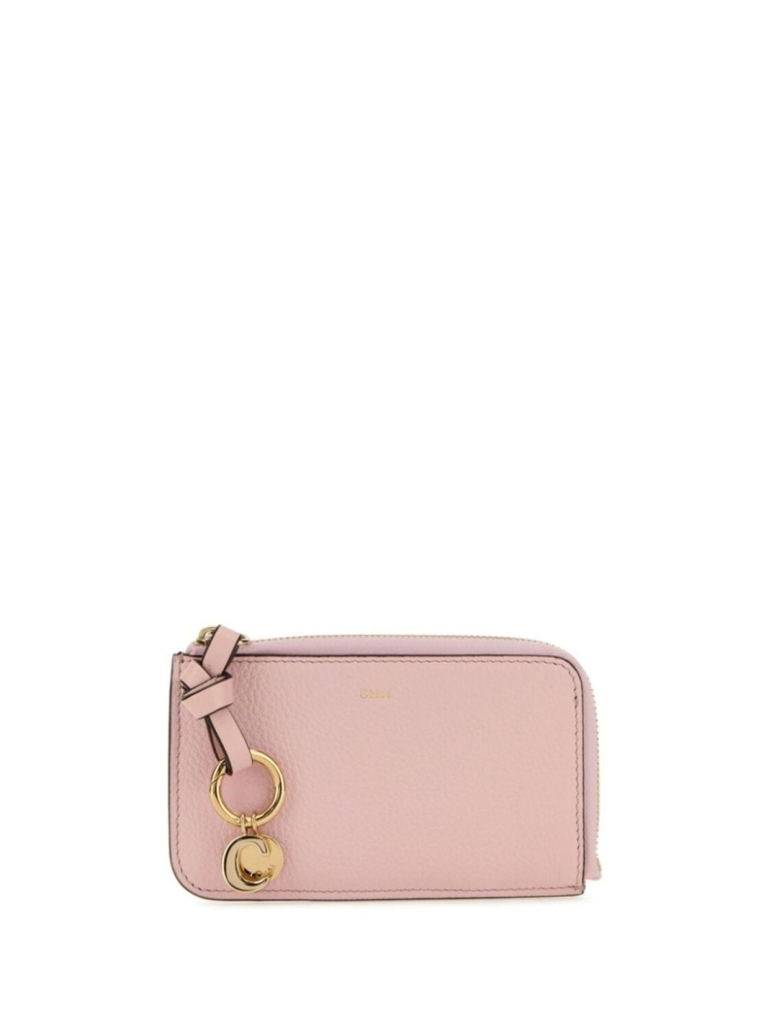 

Chloé кожаный кошелек с подвеской-логотипом, розовый