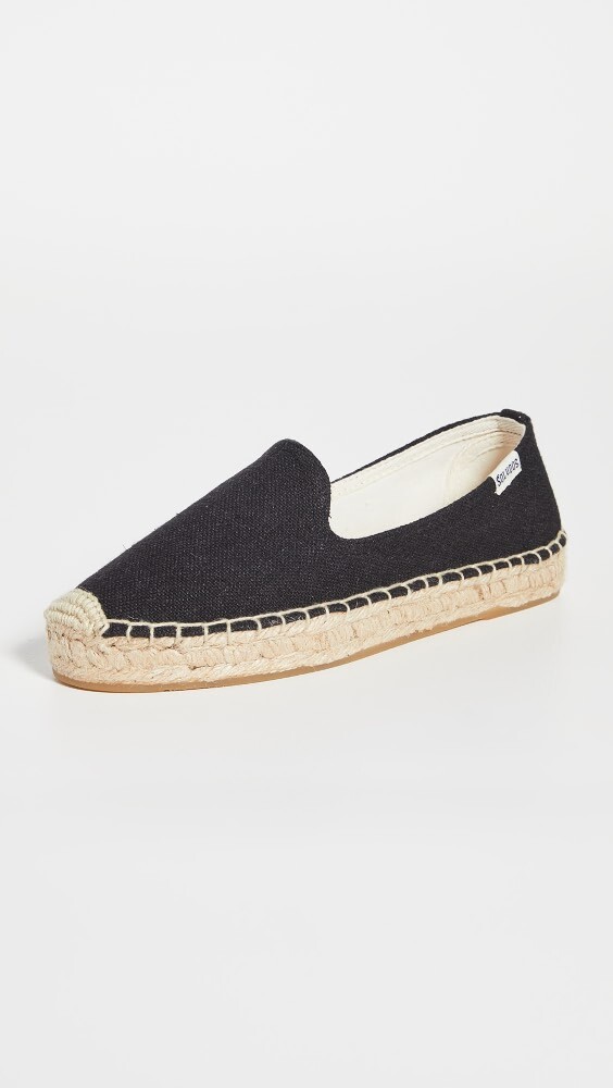 

Эспадрильи Soludos Platform Smoking Slipper, черный
