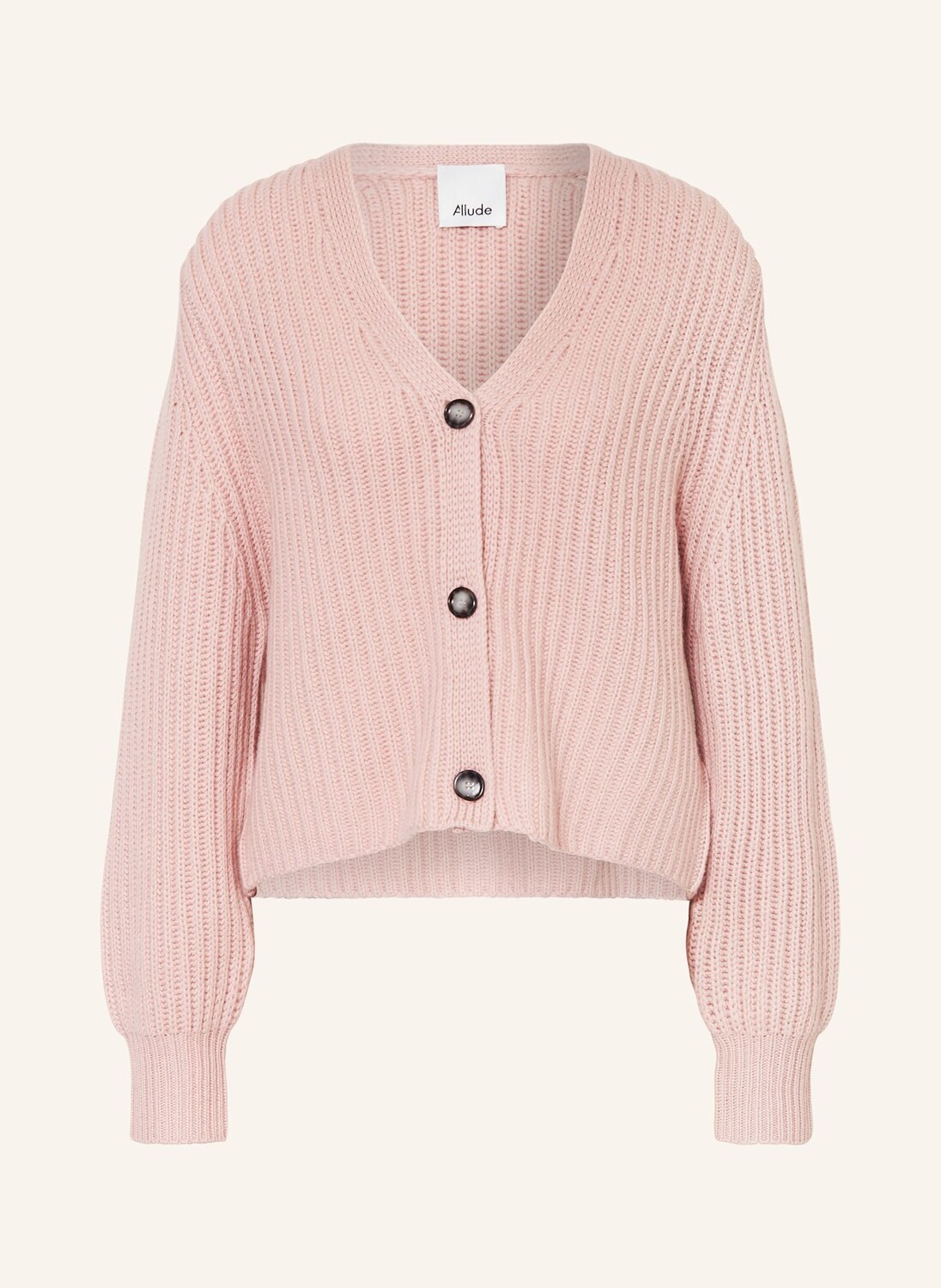 

Кардиган с кашемиром ALLUDE, розовый
