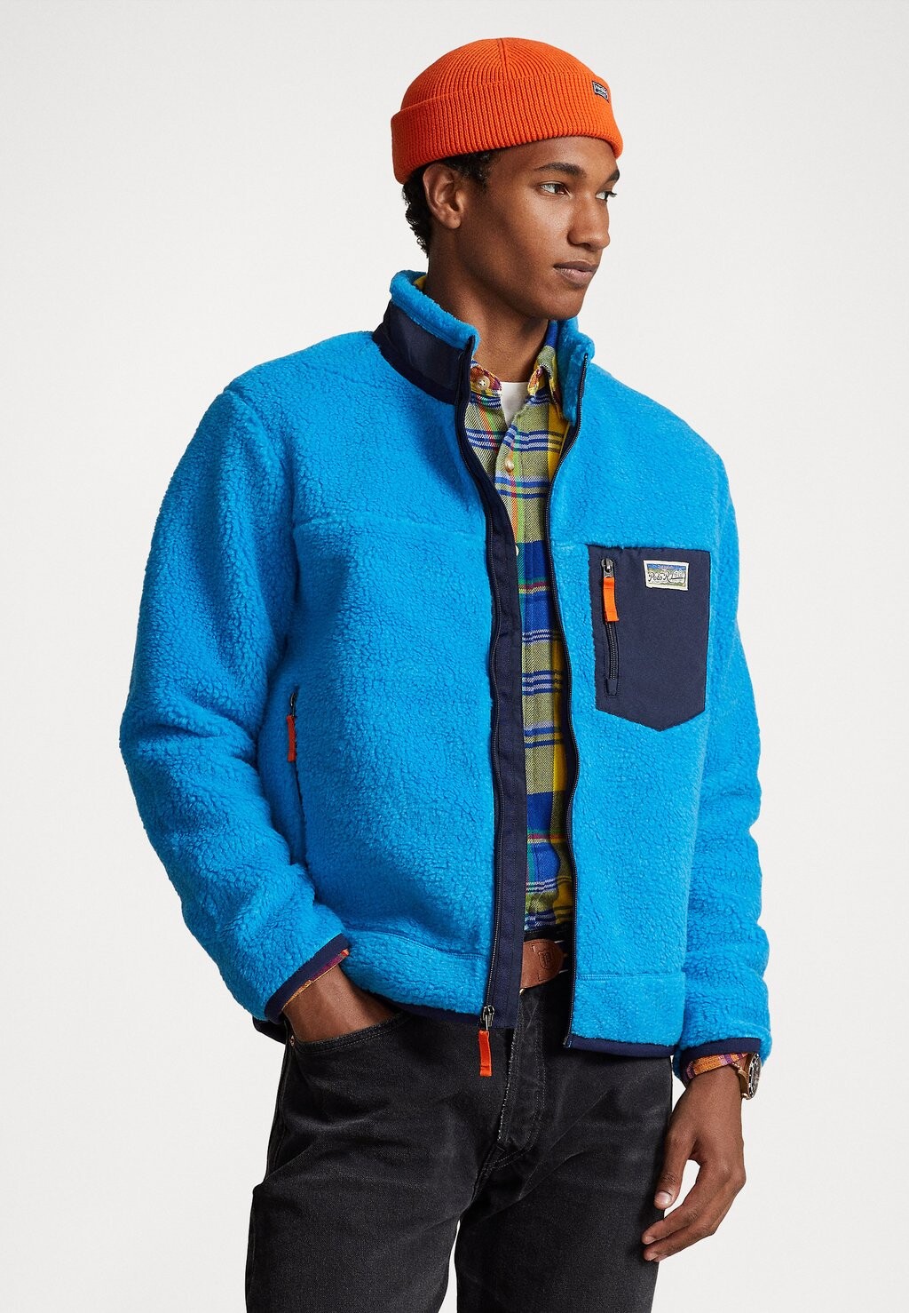 

Флисовая куртка Polo Ralph Lauren КУРТКА С ДЛИННЫМИ РУКАВАМИ, цвет blaze ocean