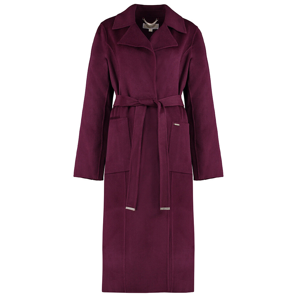 

Пальто Michael Kors Wool Blend, бордово-фиолетовый
