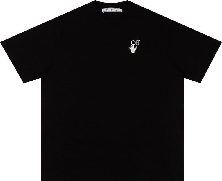 Футболка Off-White Marker Short-Sleeve Over Tee 'Black/Fuchsia', черный - фото