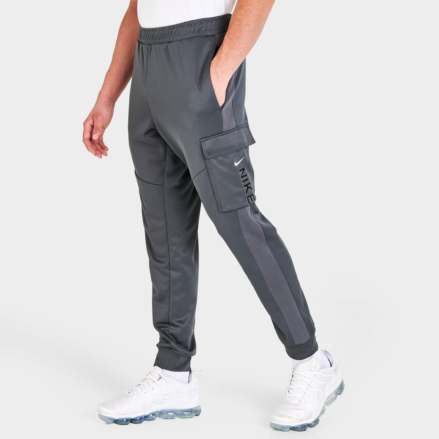 

Мужские брюки-карго Nike Sportswear Hybrid Fleece Cargo Jogger, серый