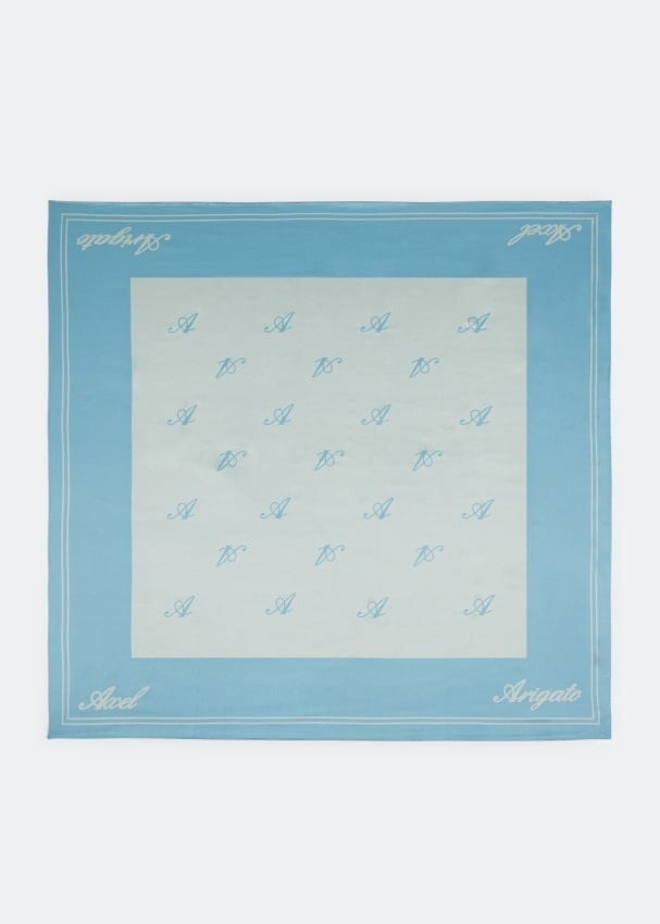 

Шарф AXEL ARIGATO Signature silk scarf, синий
