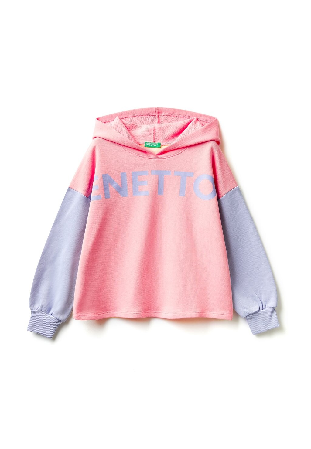 

Толстовка с капюшоном Oversized Fit United Colors of Benetton, мультиколор