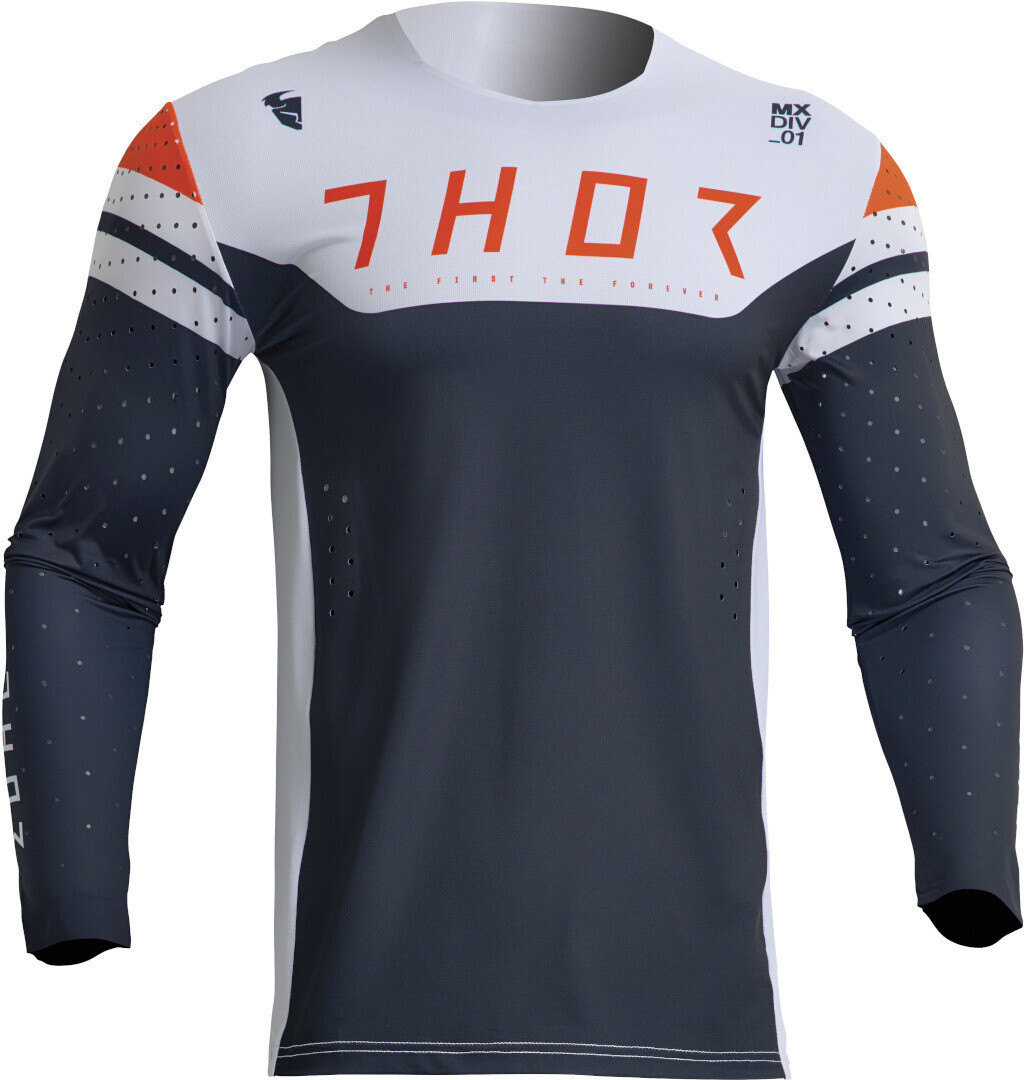 

Кофта Джерси Thor Prime Rival для мотокросса, темно - синий/белый