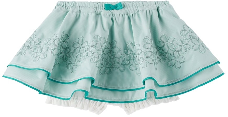 

Юбка SSENSE Exclusive Baby Green ANNA SUI MINI