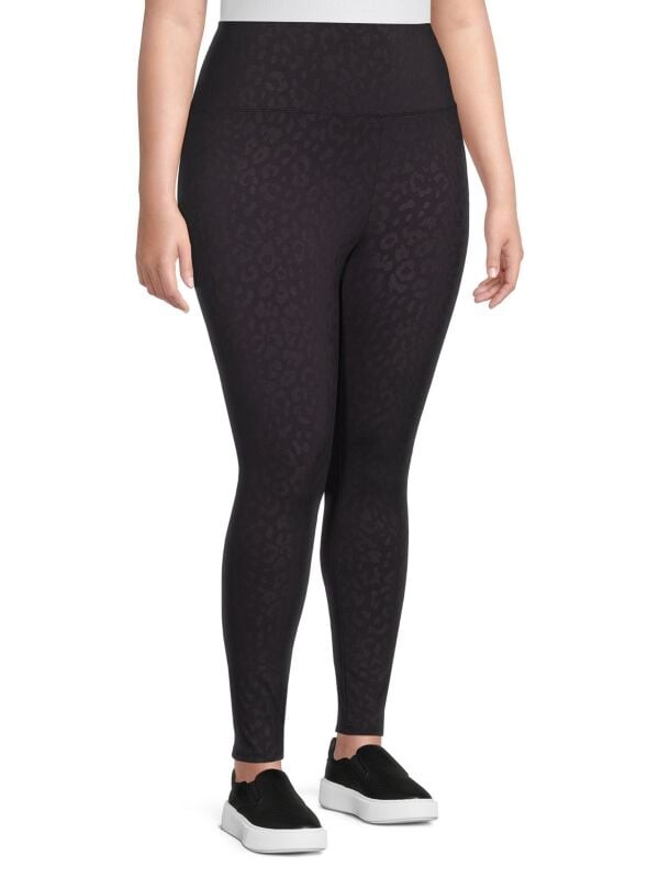 

Леггинсы с анималистичным принтом plus MARC NEW YORK PERFORMANCE, Plus Size Black