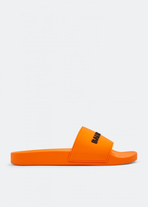 

Шлепанцы BALENCIAGA Pool rubber slides, оранжевый