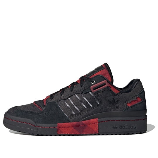 Кроссовки adidas originals Forum Exhibit Low 'Black Red' HQ8417, черный кроссовки adidas originals forum luxe low navy gw4354 нави