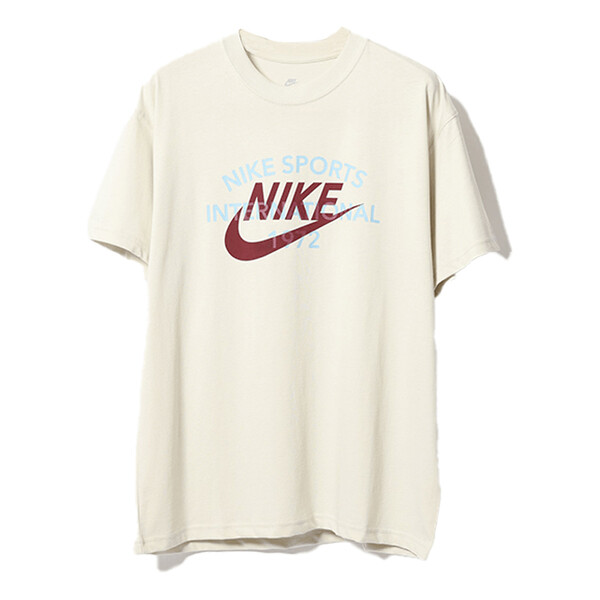 

Футболка Men's Nike SS22 Logo Alphabet Printing Round Neck Short Sleeve Light Bone T-Shirt, Белый