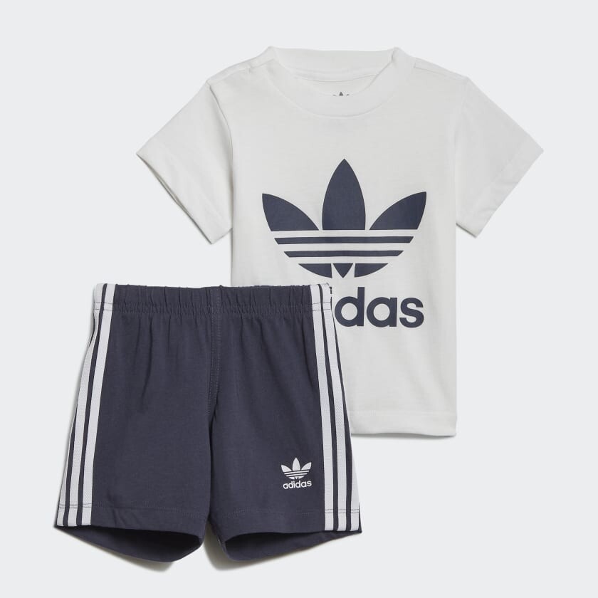 

Спортивный костюм Adidas Trefoil, серый/темно-синий