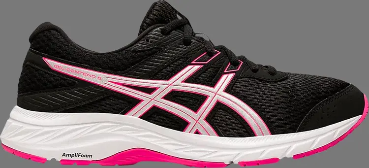 

Кроссовки wmns gel contend 6 'black pink glo' Asics, черный