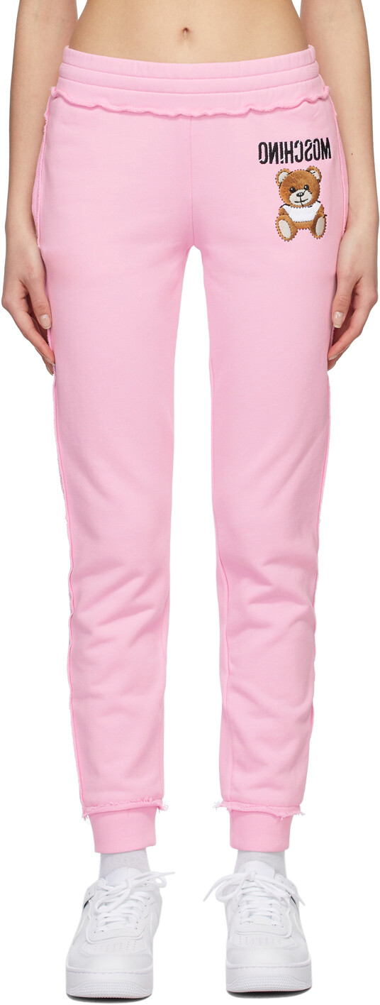 

Розовые брюки Inside Out Teddy Bear Lounge Moschino, Розовый