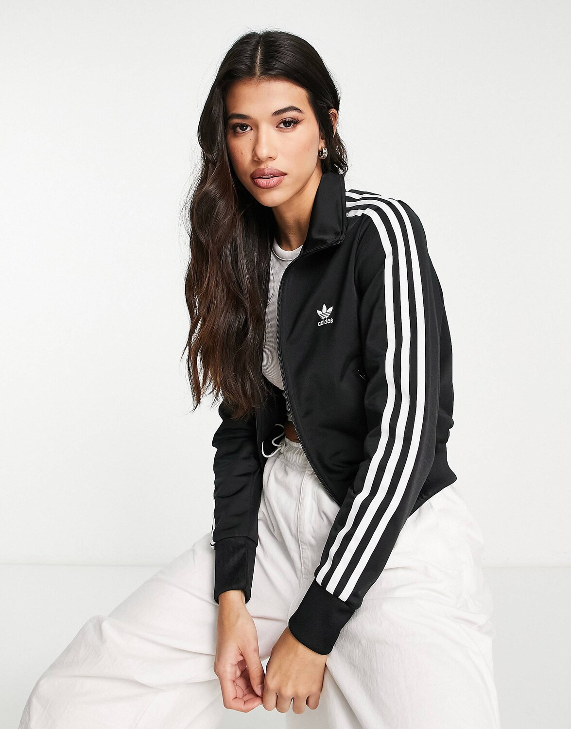 

Черная спортивная куртка adidas Originals adicolor firebird