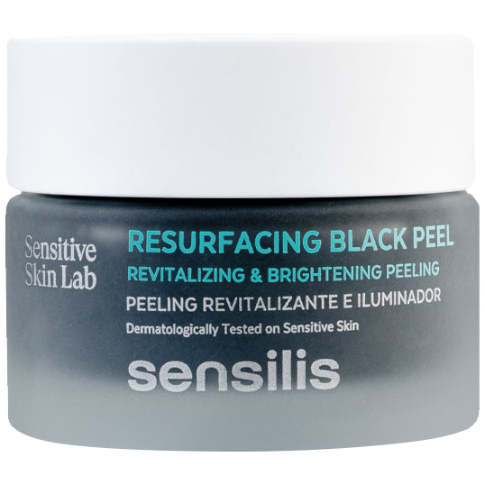 Sensilis Resurfacing Black Peel восстанавливающий и осветляющий скраб для лица, 50 г