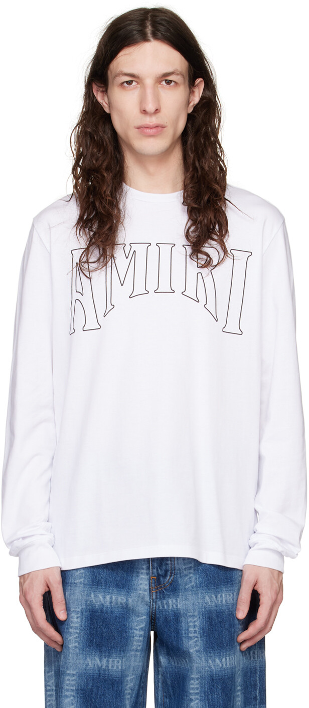 

Белая футболка с длинным рукавом Sun AMIRI, Белый