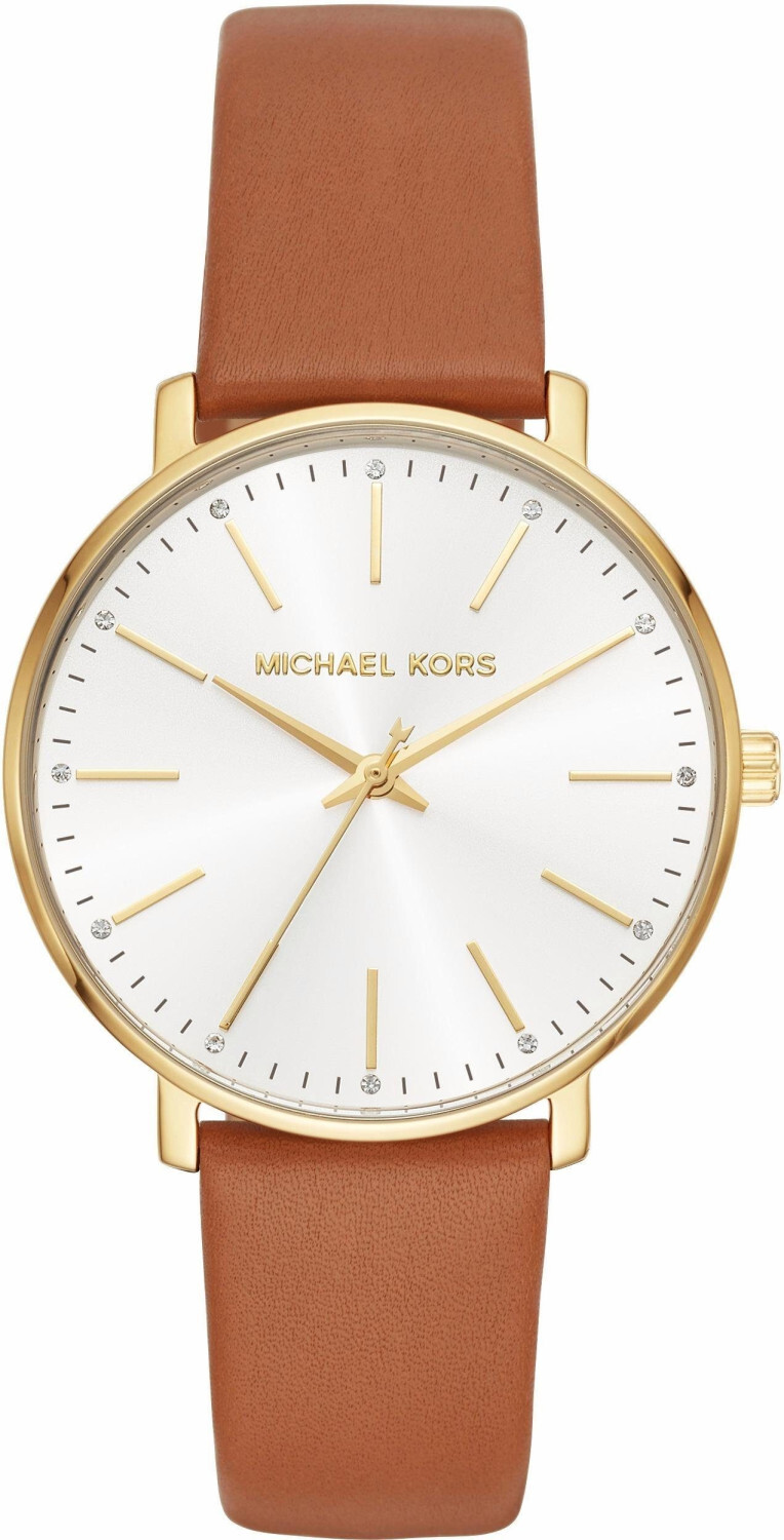 

Часы наручные Michael Kors Pyper Gold-Tone Leather, золотистый/коричневый