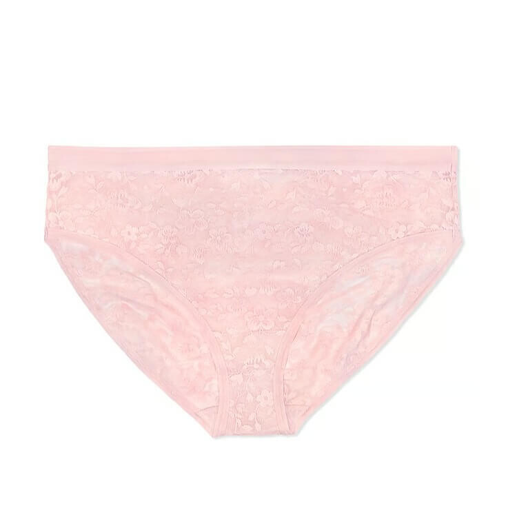 

Трусы Curvy Couture Smooth Lace High Cut Brief, светло-розовый