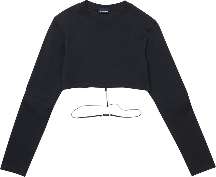 

Футболка Jacquemus Le T-Shirt Pino 'Black', черный