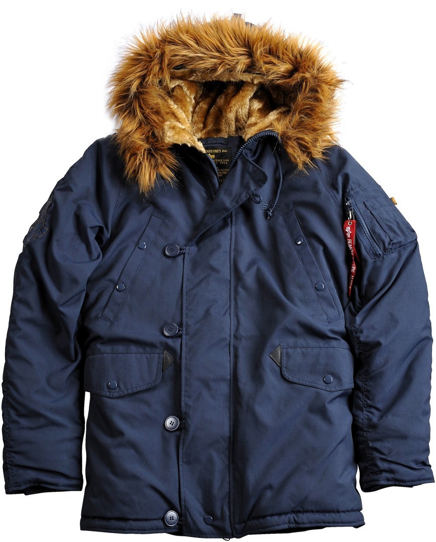 Куртка Alpha Industries Explorer, темно-синяя куртка женская norman темно синяя размер l
