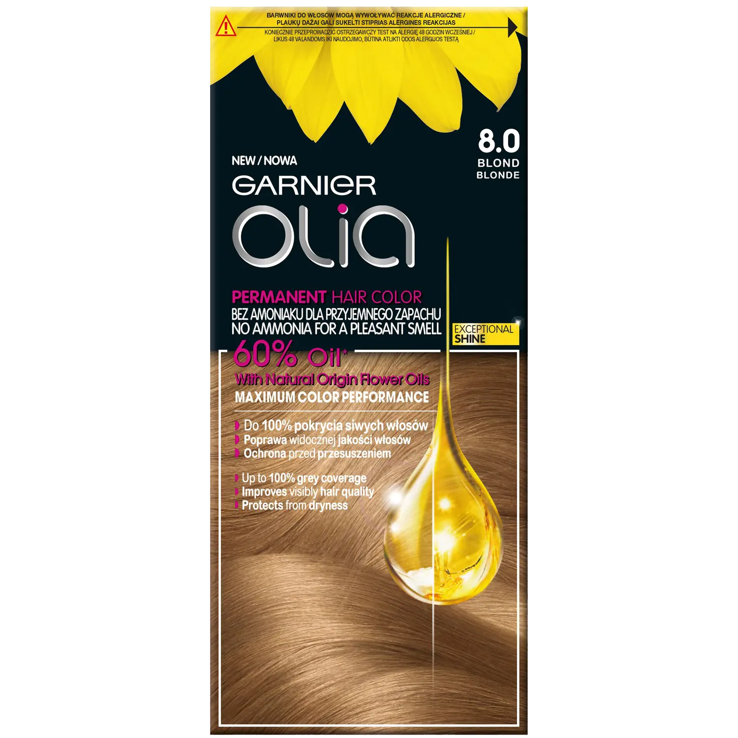 

Garnier Olia краска для волос 8.0 блонд, 1 упаковка