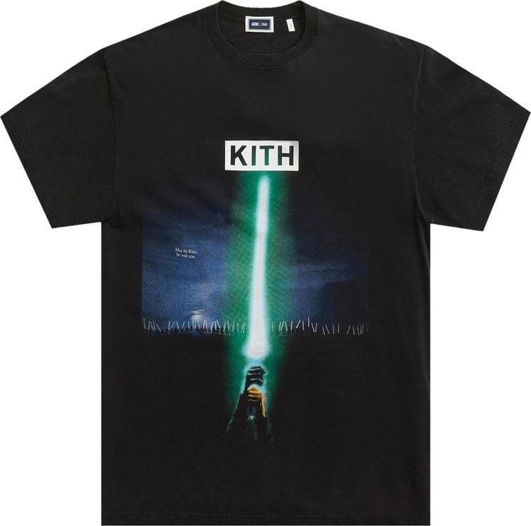 Футболка Kith For Star Wars Jedi Vs Sith Vintage Tee 'Black', черный - фото