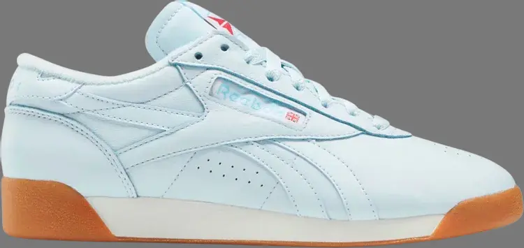 

Кроссовки wmns freestyle low '40th anniversary - glass blue gum' Reebok, синий