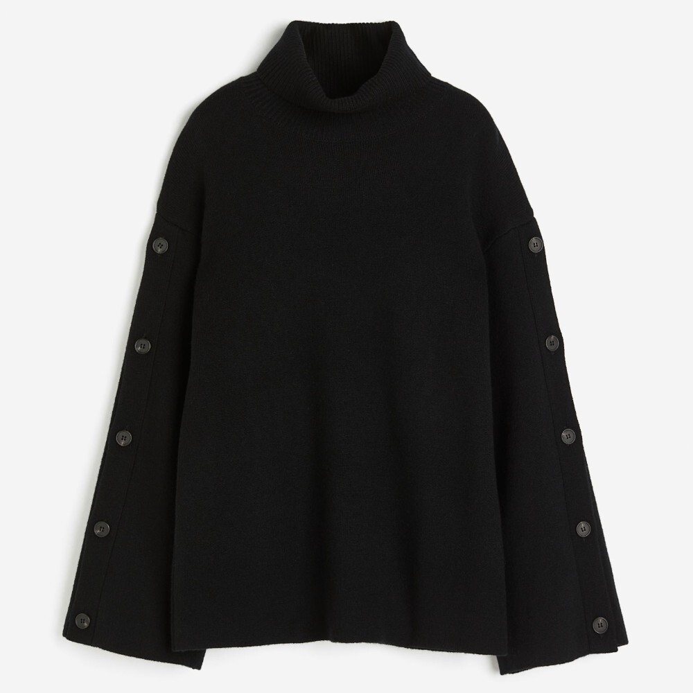 

Свитер H&M Woolen Turtleneck, черный