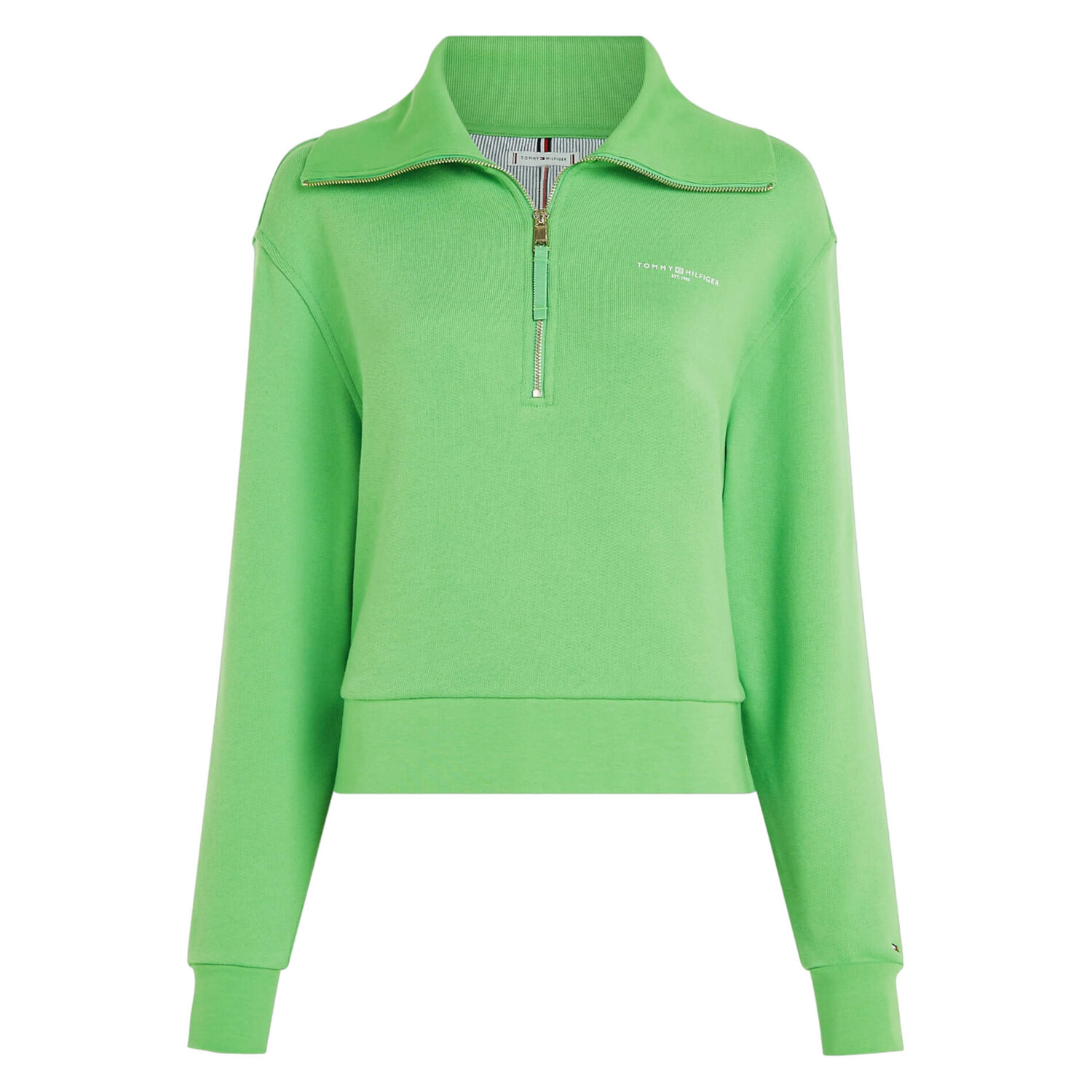 

Толстовка Tommy Hilfiger Logo Half-zip, зеленый