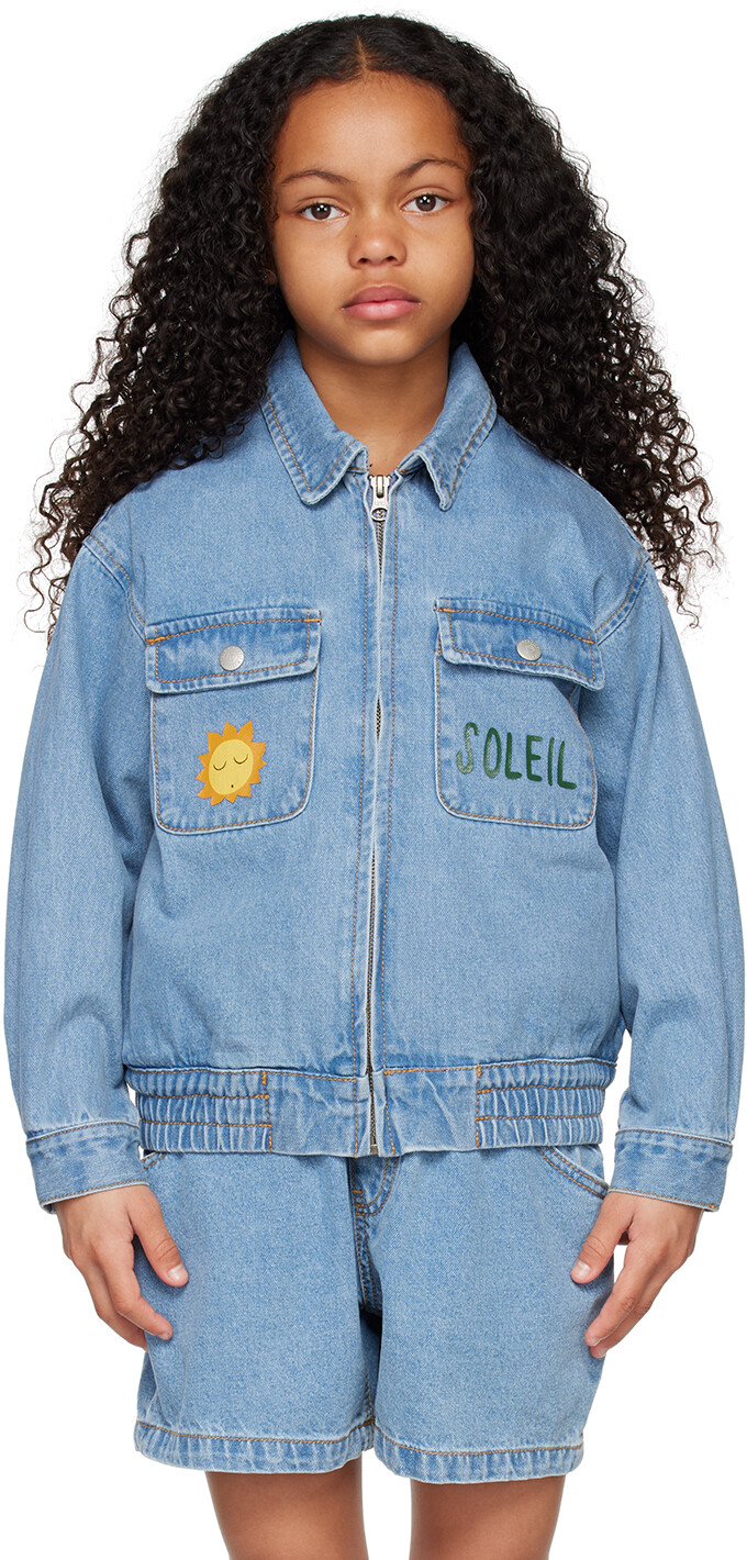 

SSENSE Exclusive Kids Синяя джинсовая куртка Tournesol Jellymallow