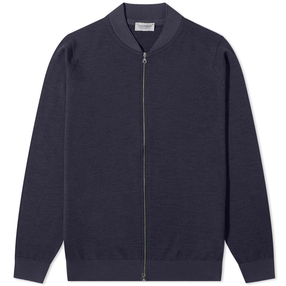 

16 Singular вязаный бомбер John Smedley, Серый