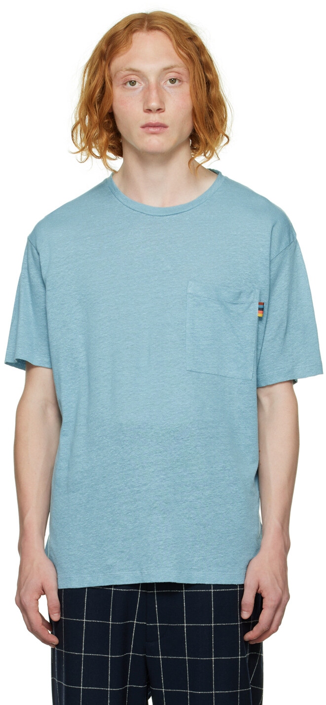 

Синяя футболка с карманом Paul Smith