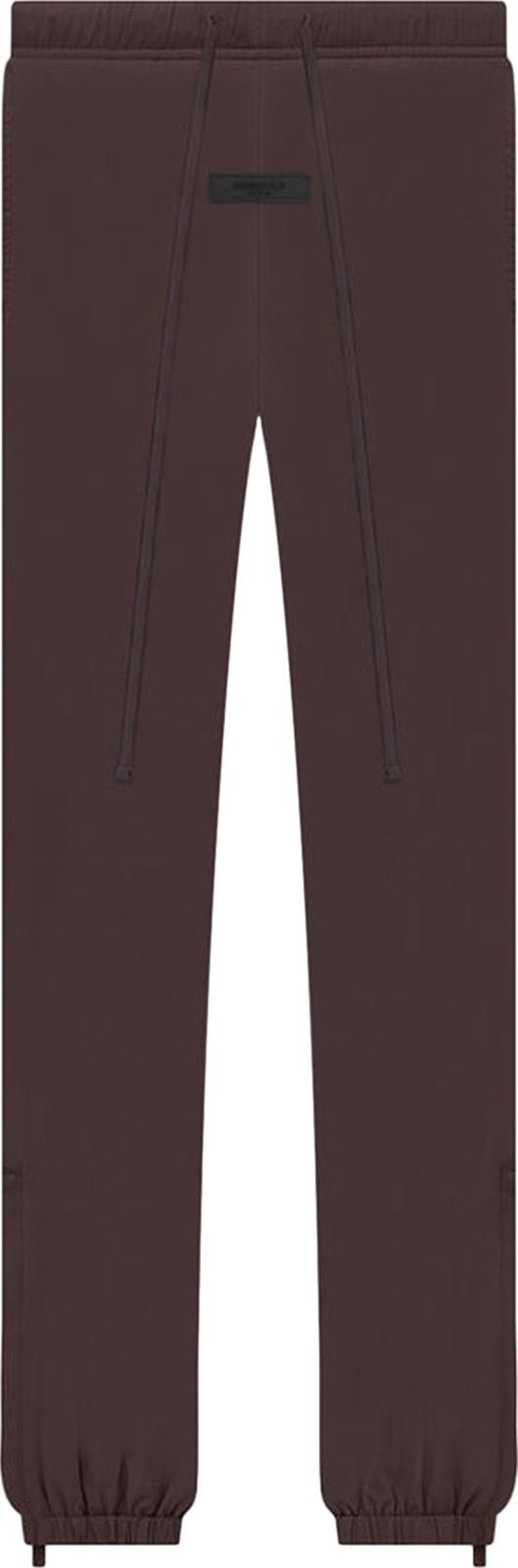 Брюки Fear of God Essentials Nylon Track Pant 'Plum', коричневый - фото