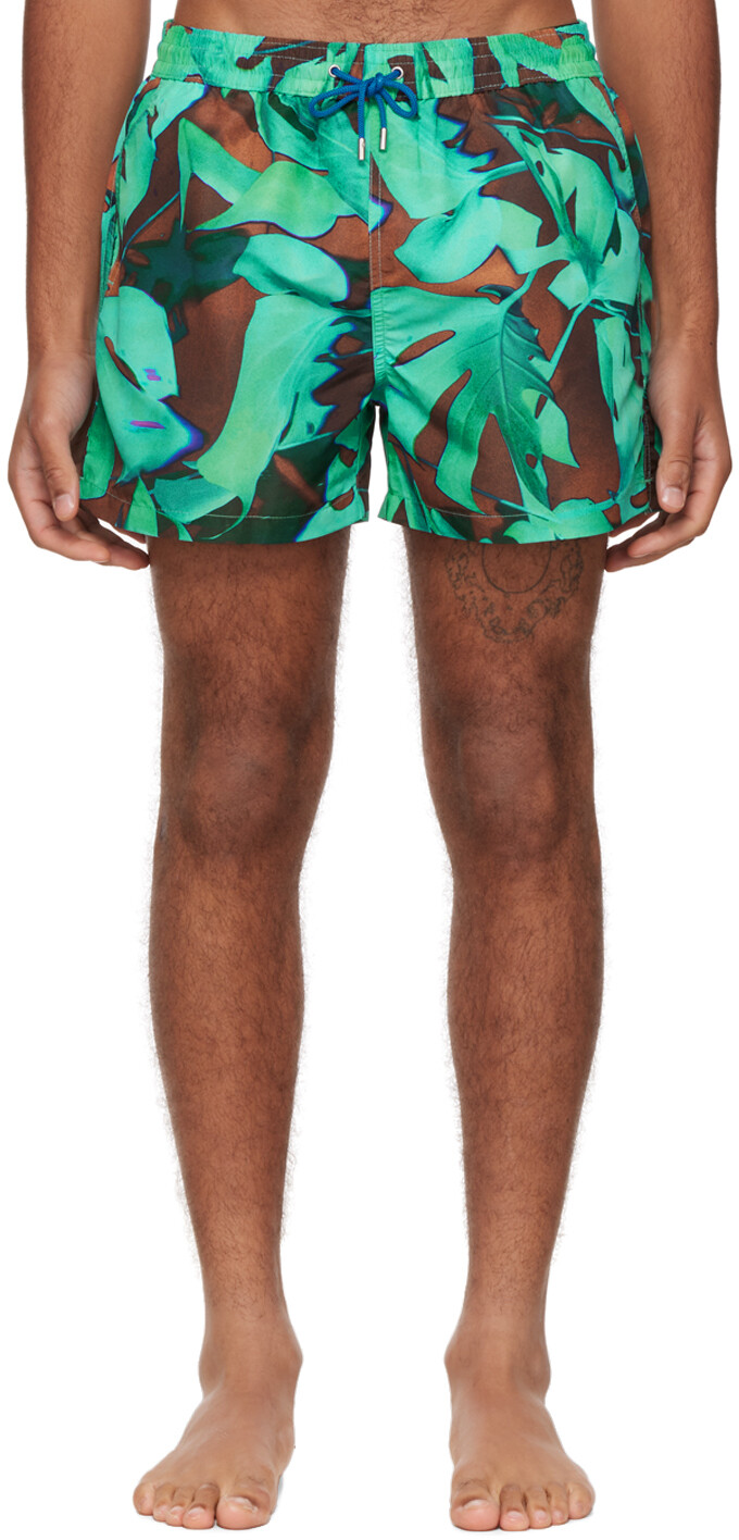 

Синие шорты для плавания Moonlit Palm Paul Smith