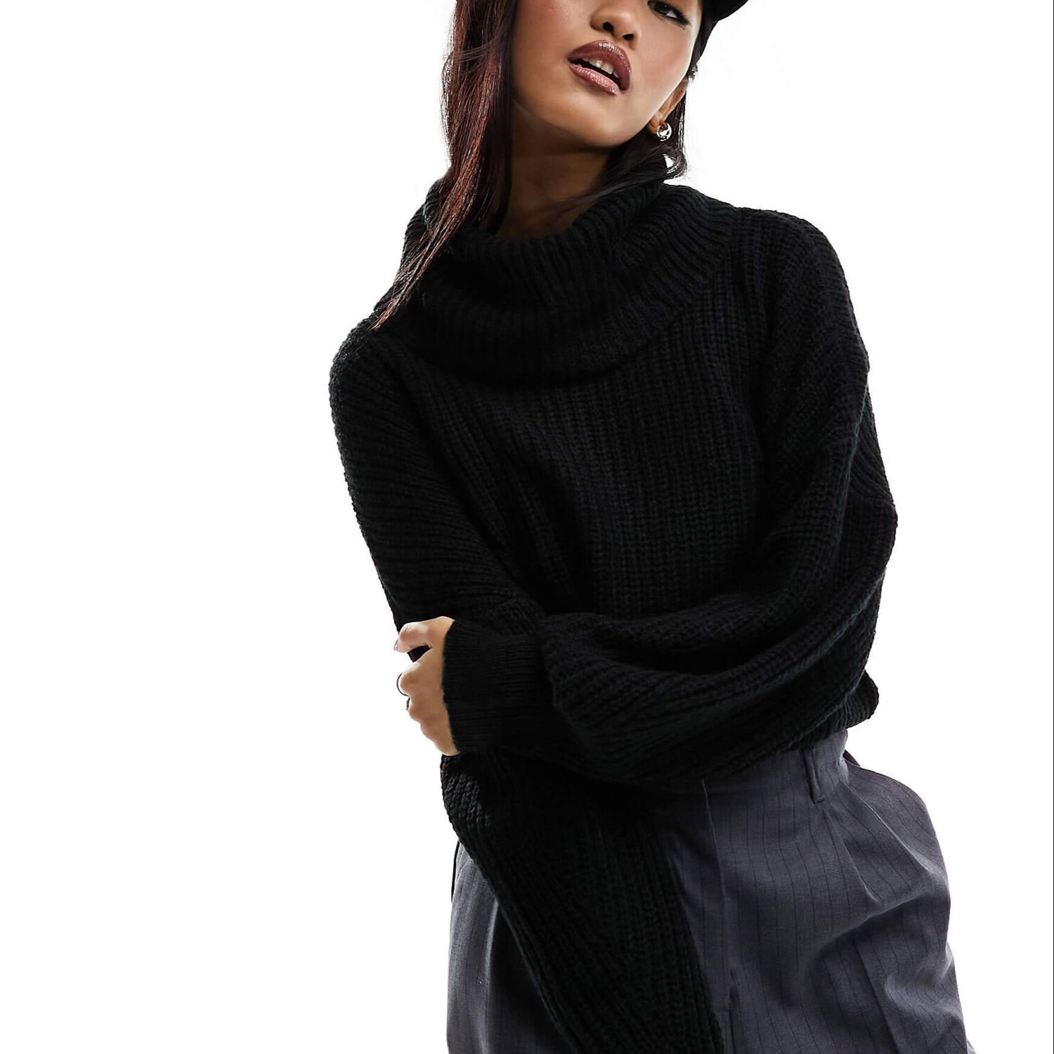 

Свитер JDY Roll Neck, черный