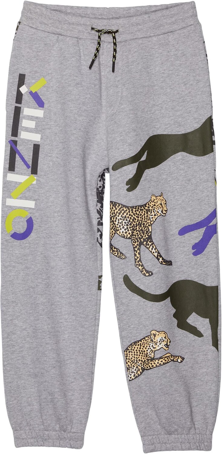 

Брюки Cheetah Sweatpants (Little Kids/Big Kids) Kenzo, цвет Grey Marl