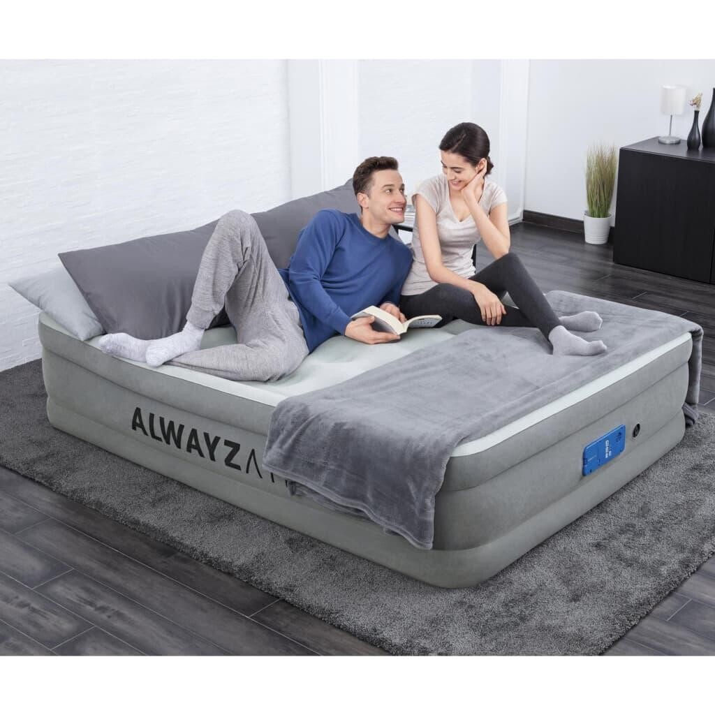

Надувная двуспальная кровать Bestway Pavillo Alwayzaire Comfort 203x152x46 см, серый