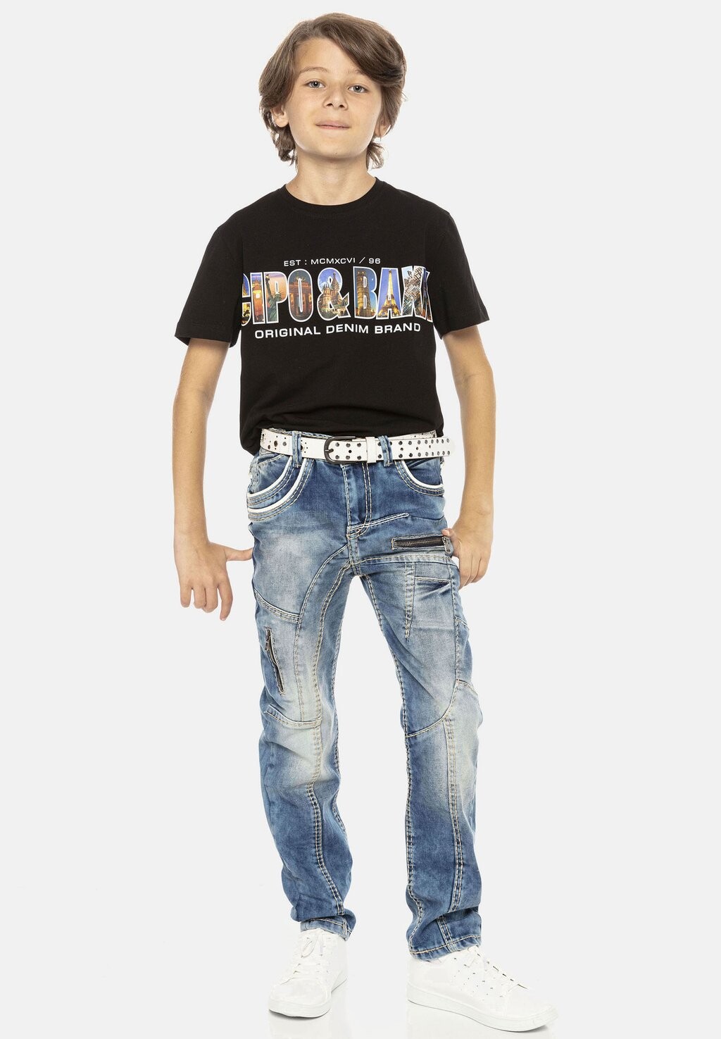 

Джинсы Straight Leg Cipo & Baxx, цвет blue