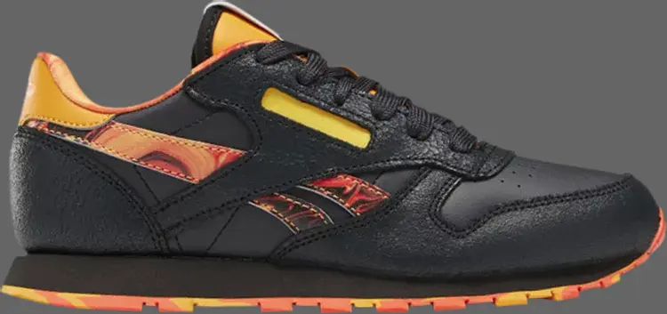 

Кроссовки national geographic x classic leather big kid 'lava' Reebok, черный