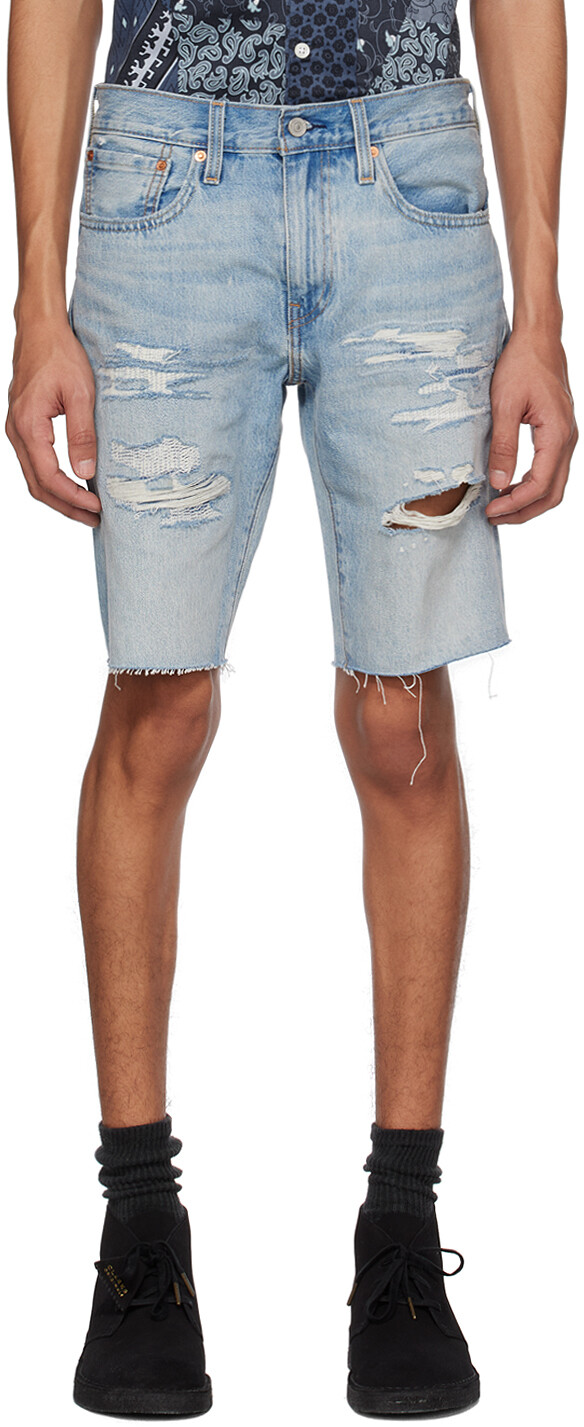 

Синие джинсовые шорты 412 Levi's