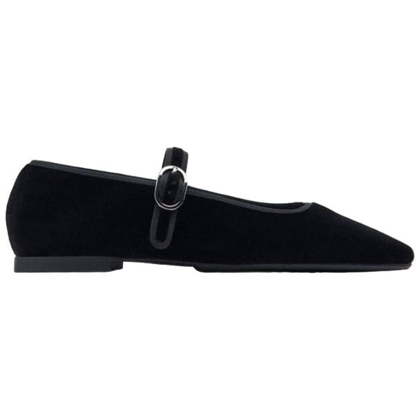 

Балетки Zara Velvet, черный