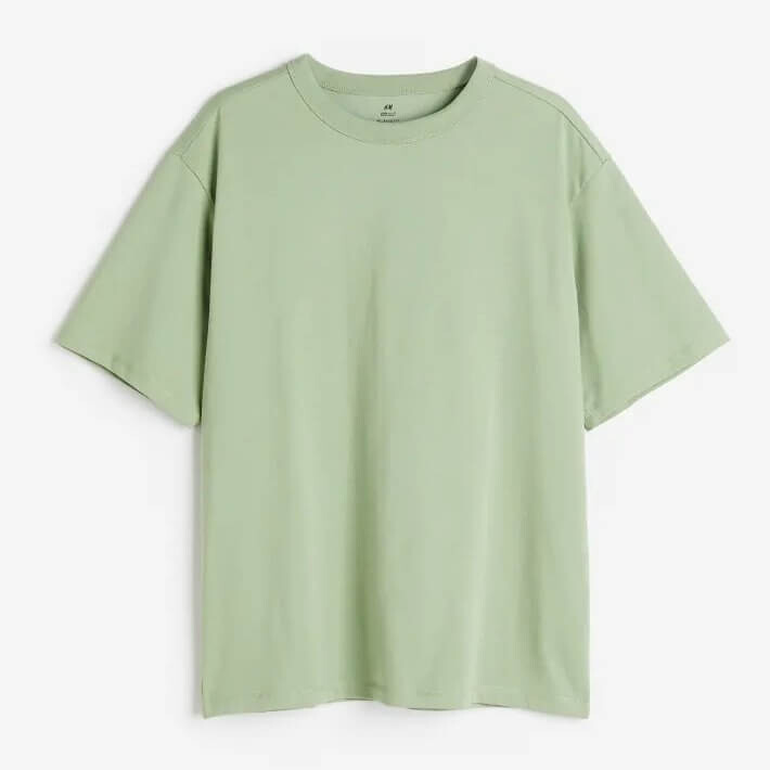 

Футболка H&M COOLMAX Relaxed Fit, светло-зеленый