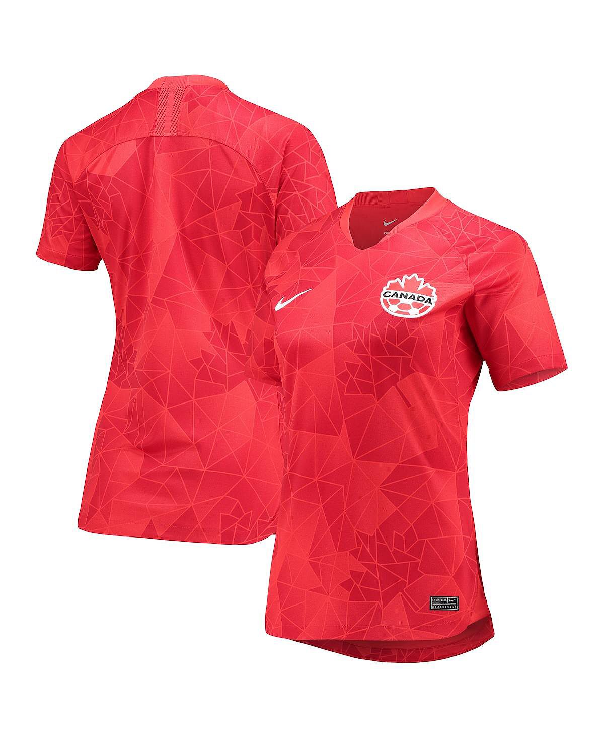 Женская красная домашняя копия джерси женской сборной канады Nike, красный