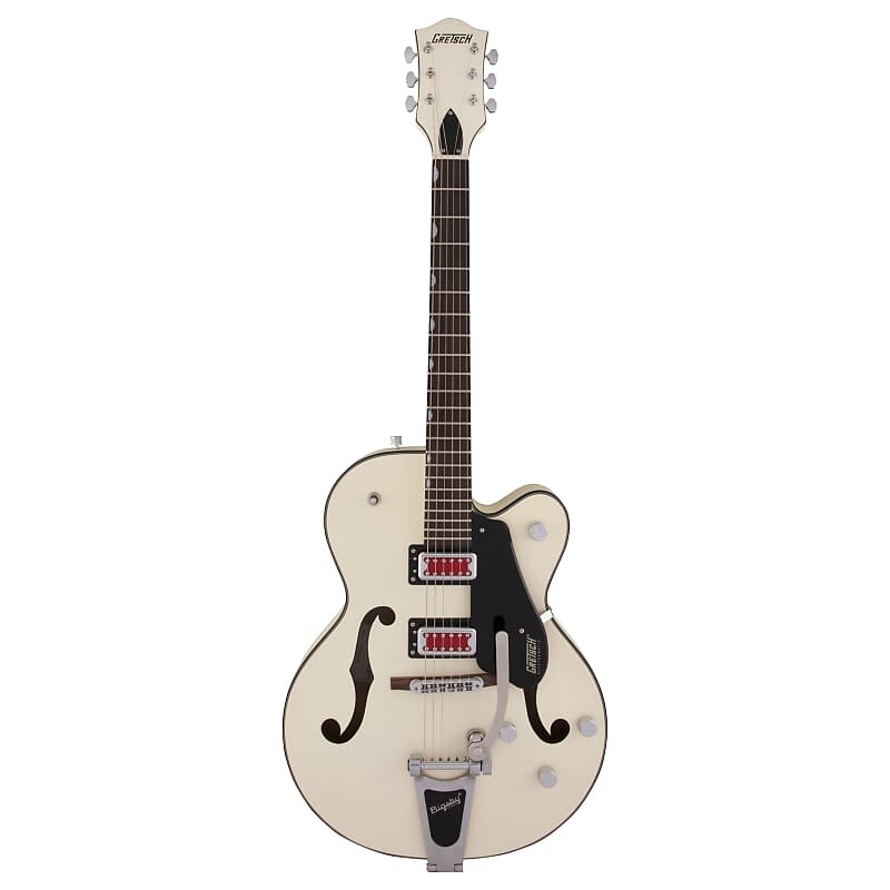 

Электрогитара Gretsch G5410T Electromatic "Rat Rod" Hollow Body Electric Guitar w/ Bigsby - Matte Vintage White