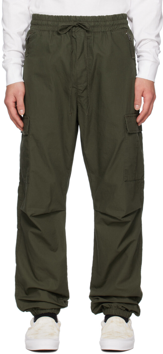 

Брюки-карго цвета хаки с кулиской Carhartt Work In Progress